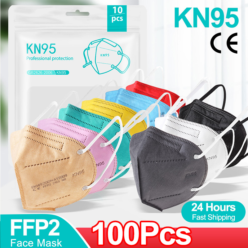 10-100 adet mascarillas FFP2 y - Disposable Surgical Mask incelemesi ve fiyatı