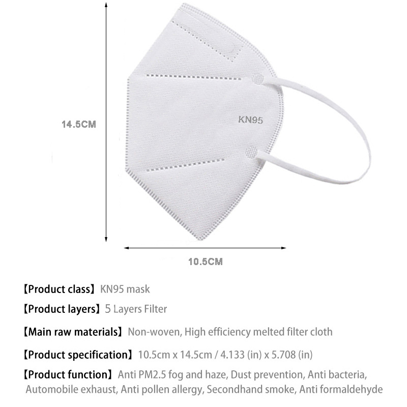 10-100 adet mascarillas FFP2 y - Disposable Surgical Mask incelemesi ve fiyatı