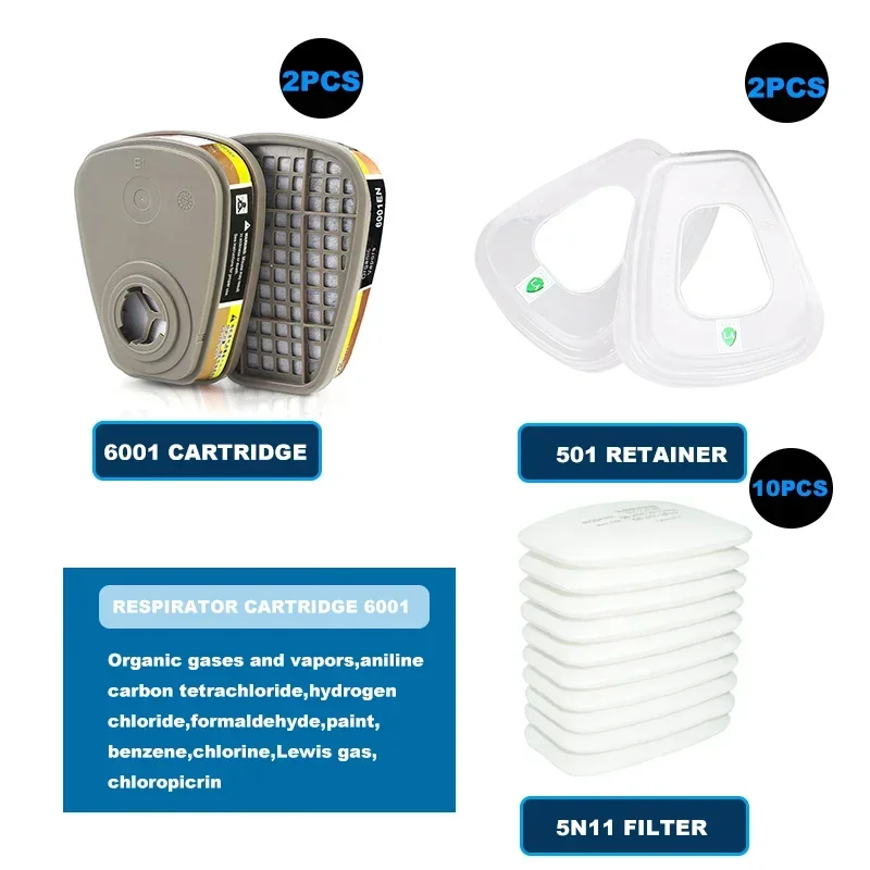 6001 6006 Solunum Kartuşu 5N11 - Dust Mask Construction incelemesi ve fiyatı