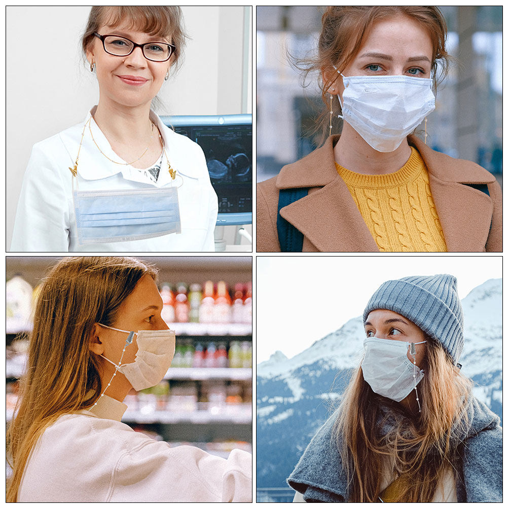 2 Adet İnci Boncuklu Gözlük Zi - Mask Chain Holder incelemesi ve fiyatı