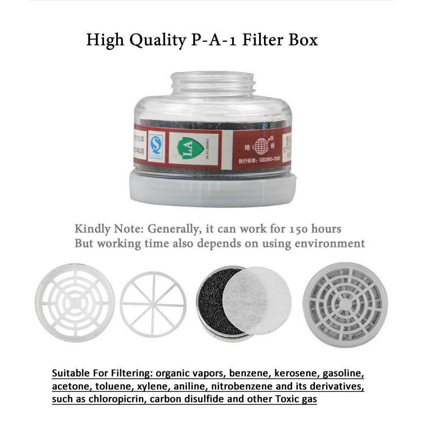Doğal kauçuk yarım yüz gaz mas - Dust Mask Construction incelemesi ve fiyatı